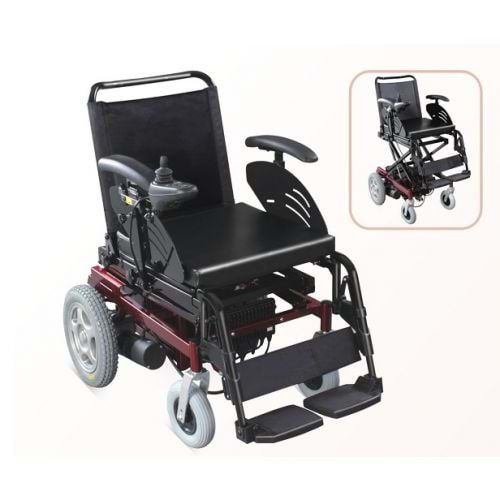 Yetişkin Akülü Tekerlekli Sandalye Wollex W124