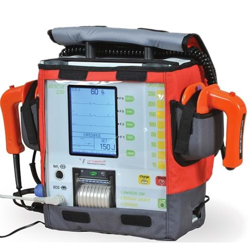 Monitörlü Defibrilatör Progetti Rescue 230