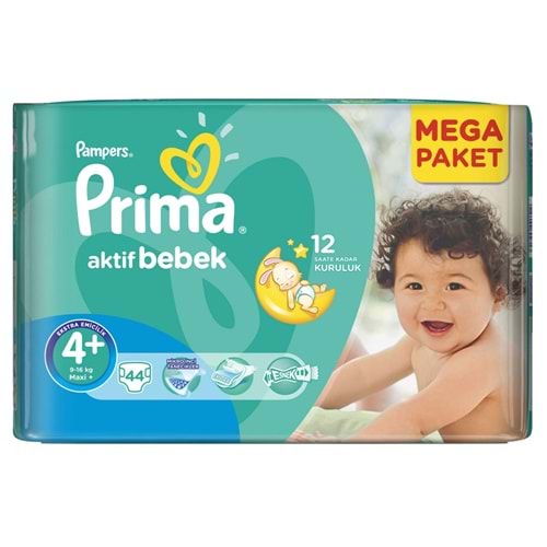 Bebek Bezi Prima Maxi Plus No: 4+ 44lü