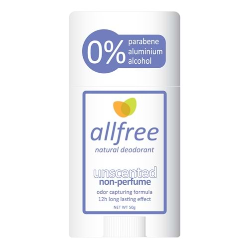 Kokusuz Doğal Stick Deodorant Allfree Natural 50g