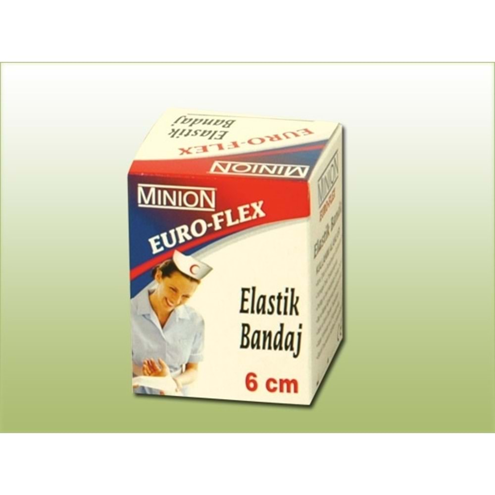 6cmx1.5m Elastik Bandaj Minion Euro-Flex MN717
